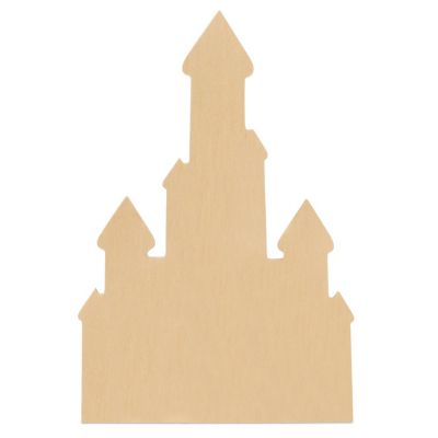 Woodpeckers Crafts, DIY Unfinished Wood 12" Castle Cutouts, Pack of 10 Image 1