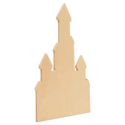 Woodpeckers Crafts, DIY Unfinished Wood 12" Castle Cutouts, Pack of 10 Image 1
