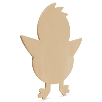 Woodpeckers Crafts, DIY Unfinished Wood 12" Chick Cutout Pack of 6 Image 1