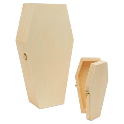 Woodpeckers Crafts, DIY Unfinished Wood 12" Coffin, Pack of 2 Image 3