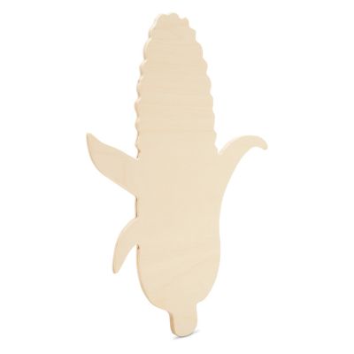 Woodpeckers Crafts, DIY Unfinished Wood 12" Corn on the Cob Cutout Pack of 3 Image 1
