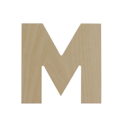 Woodpeckers Crafts, DIY Unfinished Wood 12" Letter M, Pack of 3 Image 1