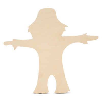 Woodpeckers Crafts, DIY Unfinished Wood 12&quot; Scarecrow Cutout Pack of 6 Image 1