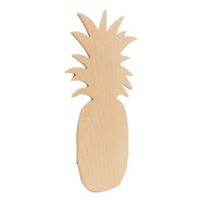 Woodpeckers Crafts, DIY Unfinished Wood 13-1/2" Pineapple Cutout, Pack of 5 Image 1