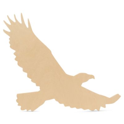 Woodpeckers Crafts, DIY Unfinished Wood 16" Eagle Cutouts, Pack of 2 Image 1