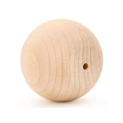 Woodpeckers Crafts, DIY Unfinished Wood 2-1/2" Ball Knob, Pack of 12 Image 1