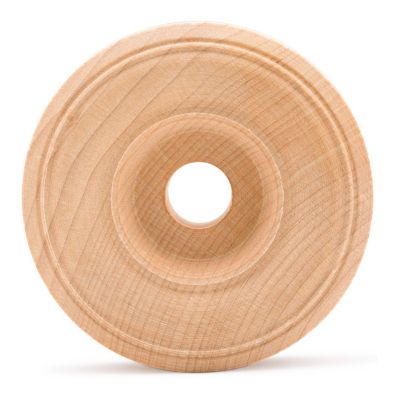 Woodpeckers Crafts, DIY Unfinished Wood 2-1/2" Treaded Wheels Pack of 4 Image 1