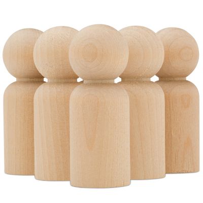 Woodpeckers Crafts, DIY Unfinished Wood 2-3/8" Man Peg Dolls, Pack of 100 Image 1