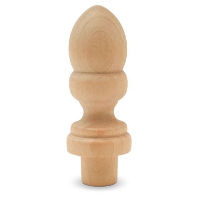 Woodpeckers Crafts, DIY Unfinished Wood 2-7/16" Finial, Pack of 25 Image 1