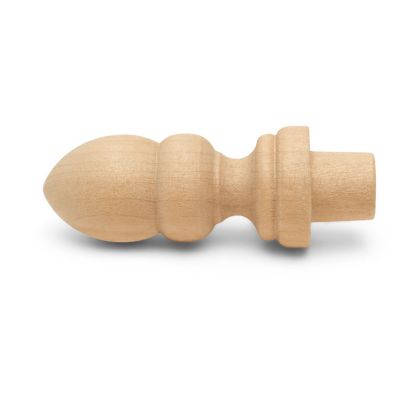 Woodpeckers Crafts, DIY Unfinished Wood 2-7/16" Finial, Pack of 25 Image 2