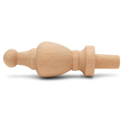 Woodpeckers Crafts, DIY Unfinished Wood 2-7/8" Finial, Pack of 50 Image 2