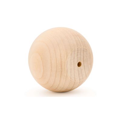 Woodpeckers Crafts, DIY Unfinished Wood 2" Ball Knob, Pack of 25 Image 1