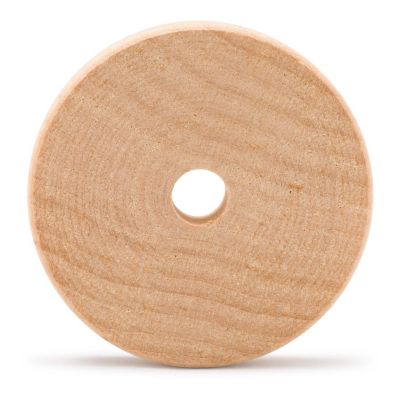 Woodpeckers Crafts, DIY Unfinished Wood 2" Slab Wheels Pack of 24 Image 1