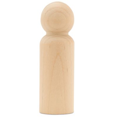 Woodpeckers Crafts, DIY Unfinished Wood 3-1/2" Man Peg Dolls, Pack of 50 Image 1