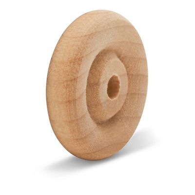 Woodpeckers Crafts, DIY Unfinished Wood 3/4", 1/8" Hole Classic Wheels Pack of 100 Image 2