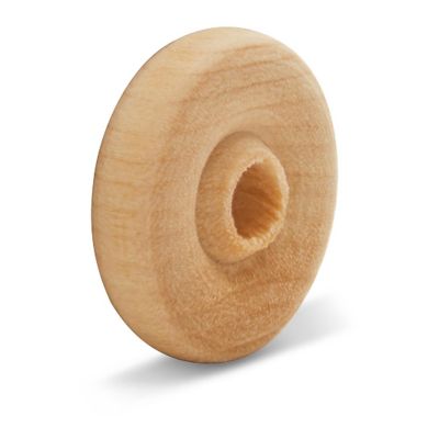 Woodpeckers Crafts, DIY Unfinished Wood 3/4", 3/16" Hole Classic Wheels Pack of 50 Image 2
