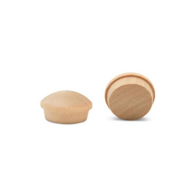 Woodpeckers Crafts, DIY Unfinished Wood 3/8" Maple Button Plug, Pack of 500 Image 1