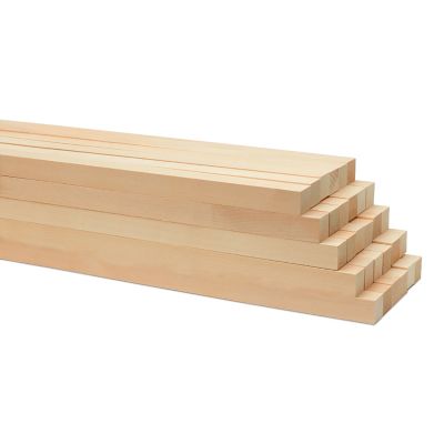 Woodpeckers Crafts, DIY Unfinished Wood 36" x 3/4" Square Dowel, Pack of 10 Image 1