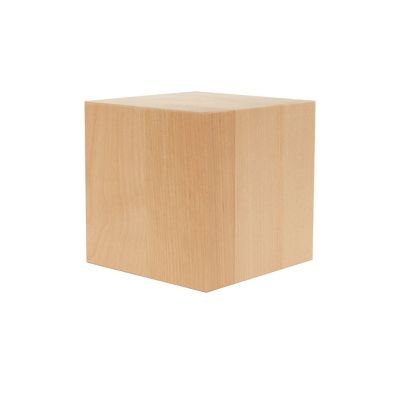 Woodpeckers Crafts, DIY Unfinished Wood 4" Cube, Pack of 3 Image 1