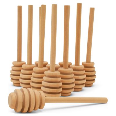 Woodpeckers Crafts, DIY Unfinished Wood 4" Honey Dipper, Pack of 24 Image 1