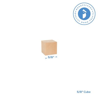 Woodpeckers Crafts, DIY Unfinished Wood 5/8" Cube, Pack of 250 Image 3