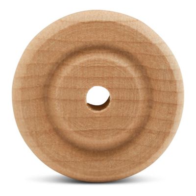 Woodpeckers Crafts, DIY Unfinished Wood 7/8", 1/8" Hole Classic Wheels Pack of 50 Image 1