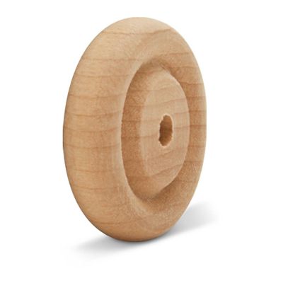 Woodpeckers Crafts, DIY Unfinished Wood 7/8", 1/8" Hole Classic Wheels Pack of 50 Image 2