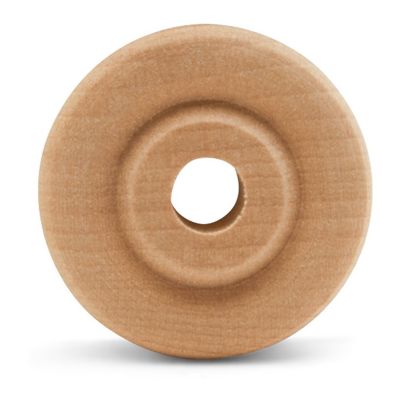 Woodpeckers Crafts, DIY Unfinished Wood 7/8", 3/16" Hole Classic Wheels Pack of 50 Image 1