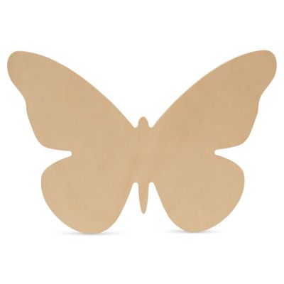 Woodpeckers Crafts, DIY Unfinished Wood 8" Butterfly Cutout Pack of 3 Image 1