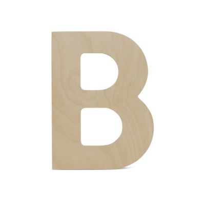 Woodpeckers Crafts, DIY Unfinished Wood 8" Letter B, Pack of 5 Image 1