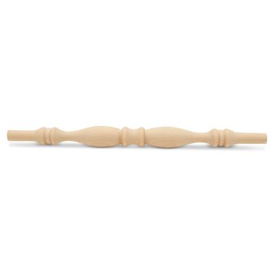 Woodpeckers Crafts, DIY Unfinished Wood 9" Birch Spindle, Pack of 12 Image 1