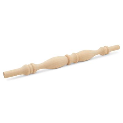 Woodpeckers Crafts, DIY Unfinished Wood 9" Birch Spindle, Pack of 12 Image 2