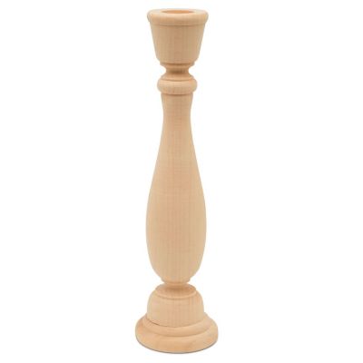 Woodpeckers Crafts, DIY Unfinished Wood 9" Candlestick, Pack of 10 Image 3