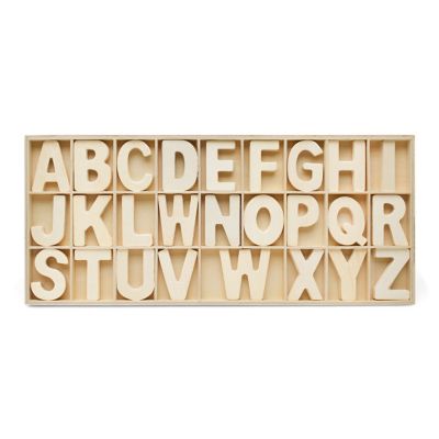 Woodpeckers Crafts, DIY Unfinished Wood  ABC Cutouts Tray, Pack of 3 Image 1
