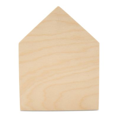 Woodpeckers Crafts, DIY Unfinished Wood  House Chunky Cutout Pack of 2 Image 1