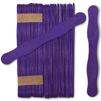 Woodpeckers Crafts, DIY Unfinished Wood Purple Fan Handles, Pack of 200 Image 1