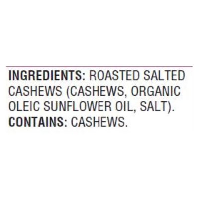 Woodstock Non-GMO Whole Cashews, Roasted and Salted - Case of 8 - 6 OZ Image 1