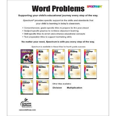 Word Problems, Grade 4 Image 1