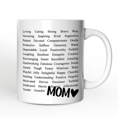 Words That Define Mom Mug, Appreciation Gift For Mom Image 1