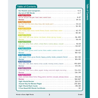 Words to Know Sight Words, Grade 1 Image 2