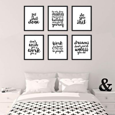 Work Hard Be Nice Quotes 6Pk 8.5x11in Image 2