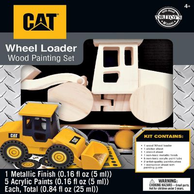 Works of Ahhh... CAT - Caterpillar Wheel Loader Wood Paint Set Image 1