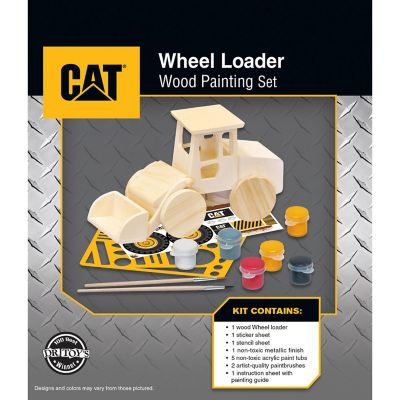 Works of Ahhh... CAT - Caterpillar Wheel Loader Wood Paint Set Image 3