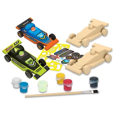 Works of Ahhh... Double Racers Wood Craft Paint Set for kids Image 2