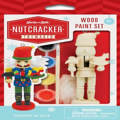 Works of Ahhh... Nutcracker Toymaker Ornament Wood Paint Kit Image 1