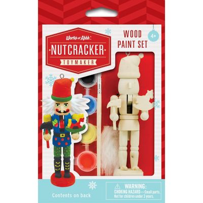 Works of Ahhh... Nutcracker Toymaker Ornament Wood Paint Kit Image 1