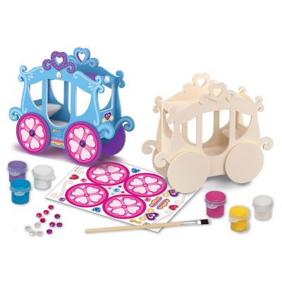 Works of Ahhh... Princess Carriage Wood Craft Paint Set for kids Image 2