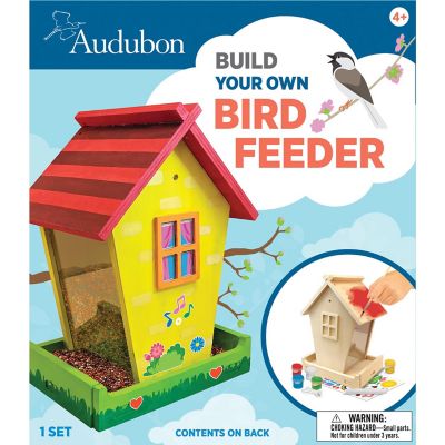Works of Ahhh Craft Set - Audubon Bird Feeder Buildable Wood Paint Kit Image 1
