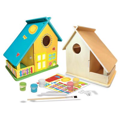 Works of Ahhh Craft Set - Audubon Bird House Buildable Wood Paint Kit Image 2