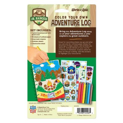 Works of Ahhh Craft Set - Junior Ranger Adventure Log Kit for Kids Image 3